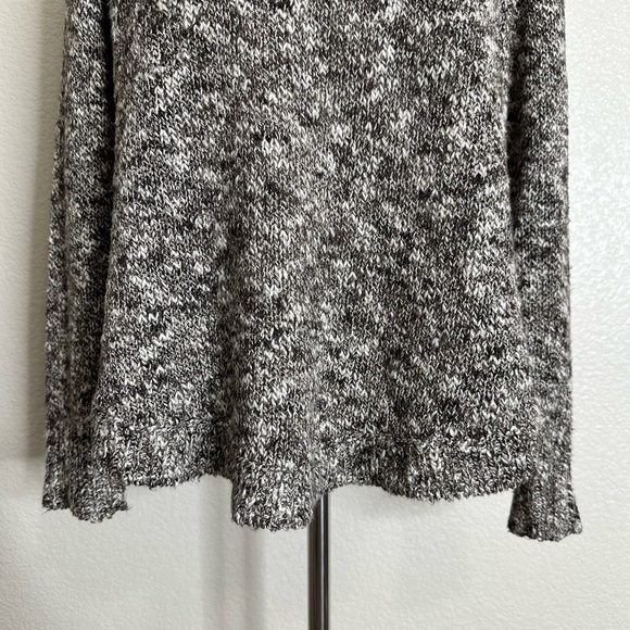 Eileen Fisher Linen Cotton Blend Dark Brown Marled Sweater, Sz Medium - Picture 4 of 13